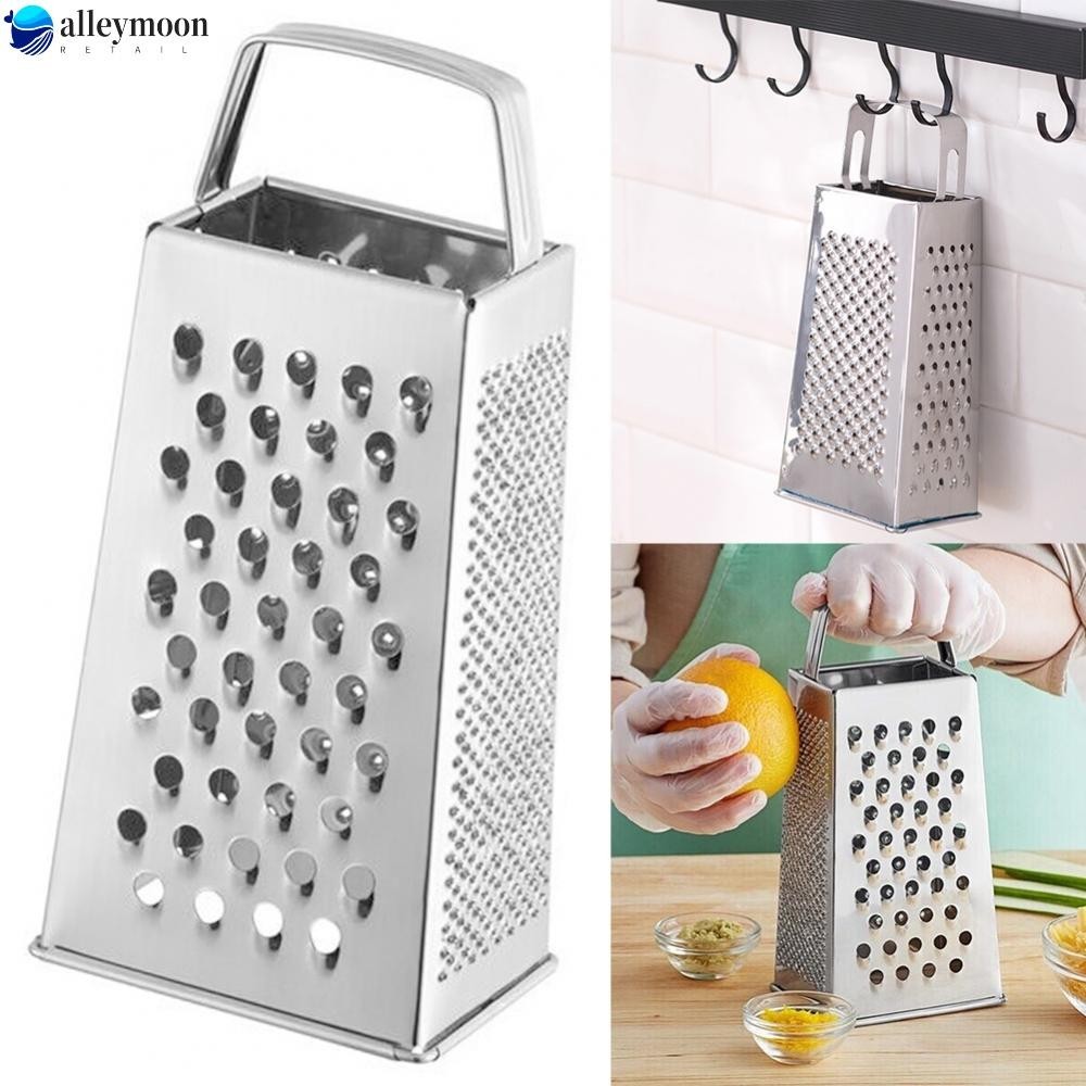 【FEELING 】9’’ Cheese Grater Box Sided Cheese Shredder Stainless Steel Kitchen Tool