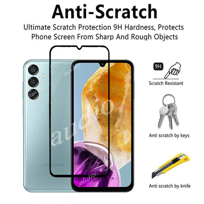 3 Kính Cường Lực Cho Samsung Galaxy M15 M35 M55 4G 5G 2024 Bảo Vệ Màn Hình Điện Thoại Vỏ Kính Bảo Vệ Phim Cho Samsung M15 M35 M55 SamsungM55 5G 4G 9H HD Chống Trầy Xước