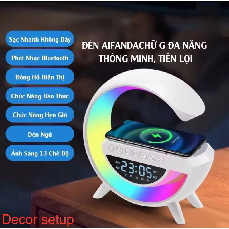 Loa Bluetooth Chữ G Đa Năng - Loa Không Dây Thông Minh Tích Hợp Đèn Led ...
