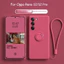 Dành cho OPPO Reno 12 11 10 Pro 5G Ốp điện thoại Funda Ốp điện thoại silicon lỏng chống sốc có dây buộc miễn phí