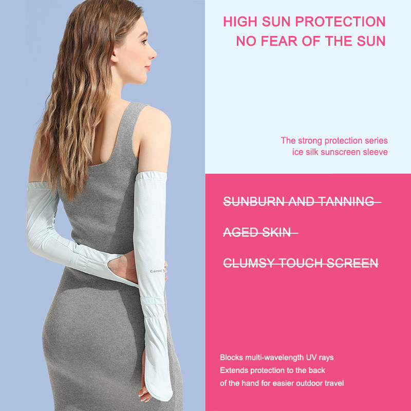 Ảnh Găng tay chống nắng CAMEL CROWN Zero Sense Tay băng thể thao chống tia cực tím dành cho nữ 3
