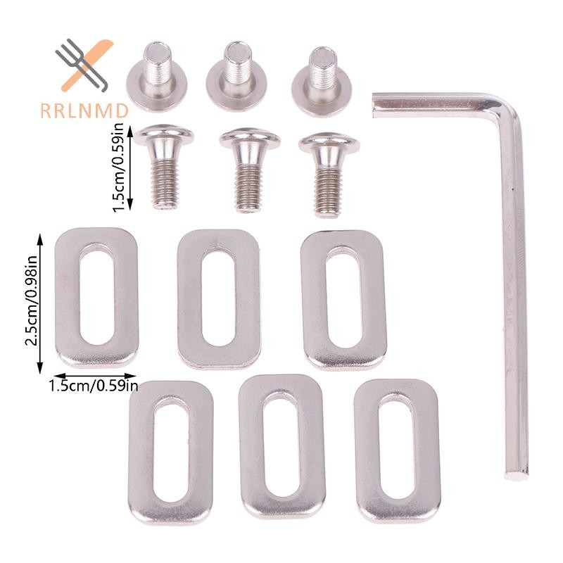 RRLNMD 1 Bộ Bàn Đạp Đường Bộ Cleats Vòng Đệm Cho SPD Cleat Vít Xe Đạp Đĩa Cho Cleat Sửa Chữa M5 Vít Gioăng Xe Đạp Phụ Kiện MỚI