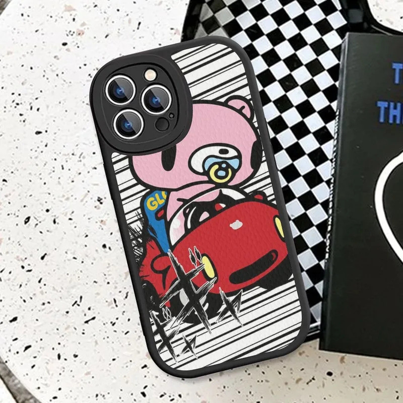 TP-1 Dễ Thương G-Gloomy B-Bear Ốp Điện Thoại Da Cứng Cho IPhone 16 17.35 14 13 12 Mini 11 14 Pro Max Xs X Xr 7 8 Plus Fundas