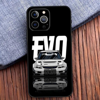 Ốp điện thoại E-Evo ô tô TK-1 J-JDM cho iPhone 16, 17,14,13,12,11, Pro, X, XS, Max, XR, Plus, Mini Soft Black Cover