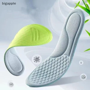 Bigapple 2 Chiếc Memory Foam Đế Unisex Mềm Mồ Hôi Đế Giày Chèn Đế Lót Nam Nữ Chỉnh Hình Thể Thao Đệm RDG