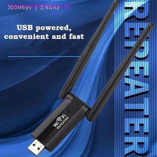 Toplanswatchstore 300Mbps 2.4G USB Bộ mở rộng bộ lặp WiFi không dây Bộ định tuyến Bộ khuếch đại tín hiệu WiFi Bộ tăng cường Wi-Fi tầm xa Điểm truy cập VN