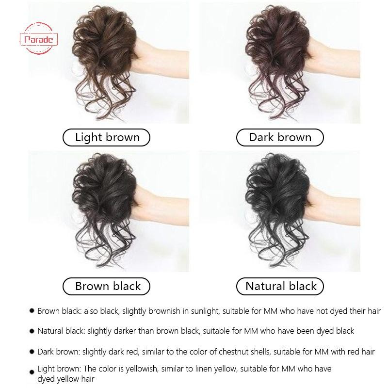 Diễu Hành Tổng Hợp Xoăn Bun Lộn Xộn Móng Vuốt Chignon Kẹp Tóc Co Giãn Scrunchies Hairpieces Donut Updo Hair Pieces Dành Cho Nữ VN