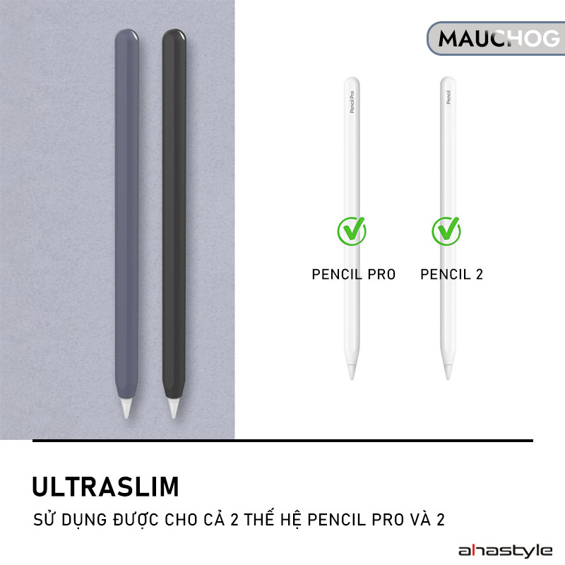 Ốp Case Silicon Ahastyle Siêu Mỏng Hỗ Trợ Sạc Không Dây Cho Apple Pencil 2