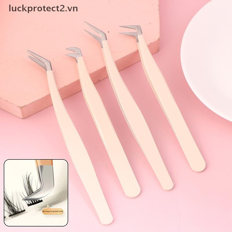 # Luckpro # 1 Nhíp lông mi mở rộng Nhíp siêu cứng bằng thép không gỉ có đầu sợi Nhíp chống tĩnh điện có độ chính xác cao.