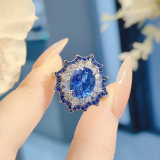 Châu Âu Mỹ ins Phong Cách Mới Đổi Màu Đỏ Corundum Nhiều Màu Sắc Kho Báu Phù Hợp Với Fema
