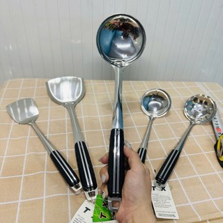 Xẻng lật chiên xào đồ ăn loại lớn - Vá múc thức ăn inox tiện lợi - Sạn, vá ngựa  - Trường An VN