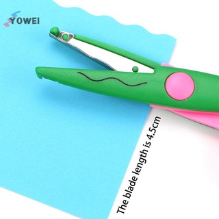 YOWEI 6 Cái / bộ Kéo Họa Tiết Sóng Máy Cắt Giấy DIY Dụng Cụ Thủ Công Giấy Thủ Công Thẻ Ảnh Kéo Trẻ Em Quà Tặng Đồ Dùng Văn Phòng VN