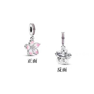 Hàng Spot [2024 Mới] Mặt dây chuyền Sakura DIY Sáng tạo Bạc 925