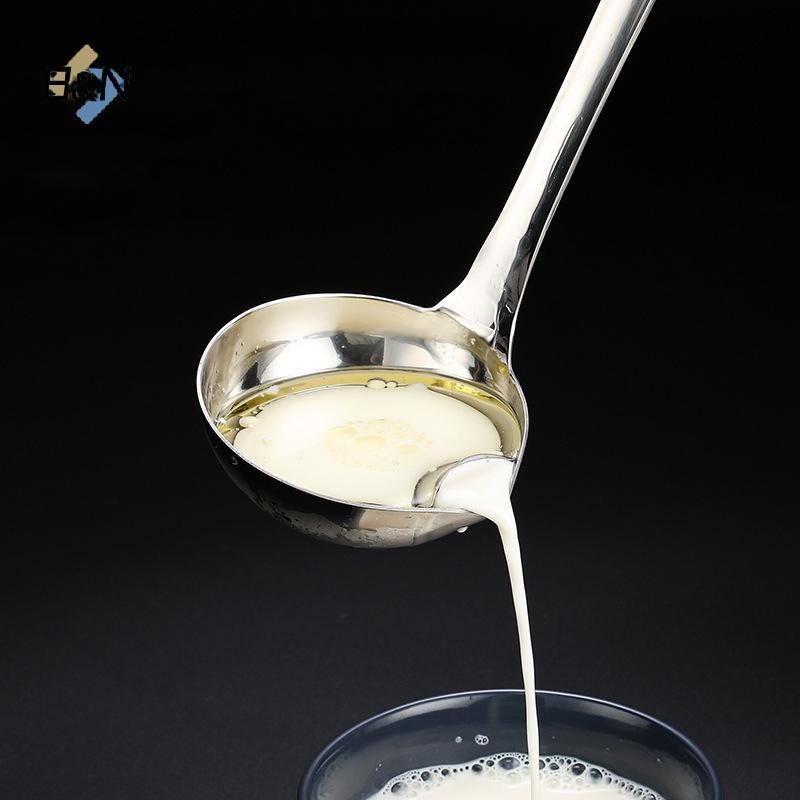 Dụng cụ tách dầu mỡ súp bằng thép không gỉ B & N Muỗng Skimmer Máy lọc súp cho nhà bếp có cách nhiệt Chống bỏng.