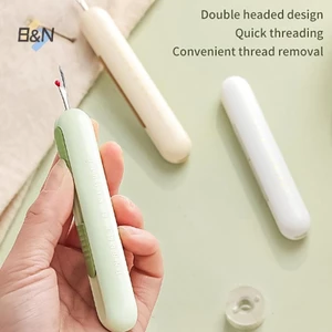 B & N Kim Threader Để May Tay 2 Trong 1 Khâu Tẩy Và Ren Gia Đình May Phụ Kiện Thiết Kế Hai Đầu Kim Làm Việc.
