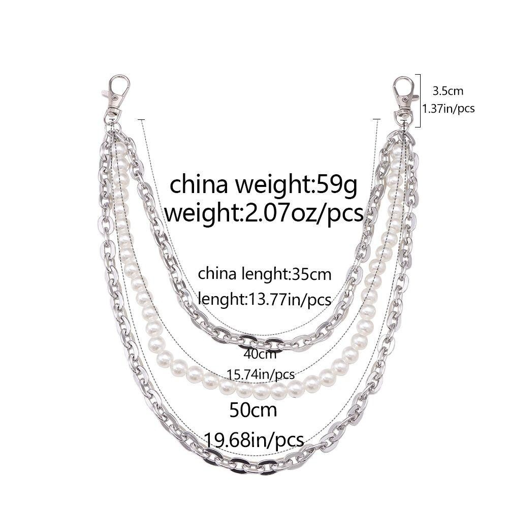 Dây đeo thắt lưng NKSFX, Dây đeo thắt lưng nhiều lớp bằng kim loại, Phụ kiện quần áo xếp lớp Punk Hip-hop thông thường