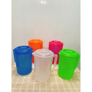 Ca Nhựa PP Có Nắp Nhiều Màu – Ca Đựng Trà Đá, Nước Lạnh 1200ml–2500ml Giá Rẻ