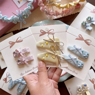 Bộ kẹp tóc nơ dễ thương cho bé gái