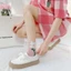 Tất ống giữa BORAGETE, Tất nữ màu kẹo hoa, Tất hoa Tulip hoạt hình bằng vải Cotton thoáng khí dành cho nữ