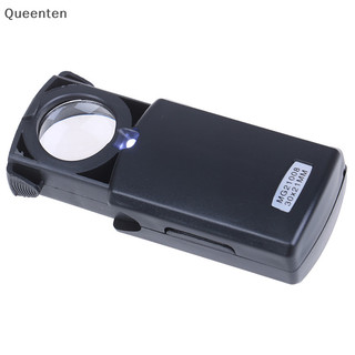 Queenten gấp kính lúp kính lúp kính led ống kính loupe trang sức đồng hồ công cụ sửa chữa QT