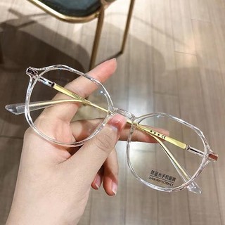 Kính mát gọng tròn không đều thời trang, chống bức xạ, chống ánh sáng xanh