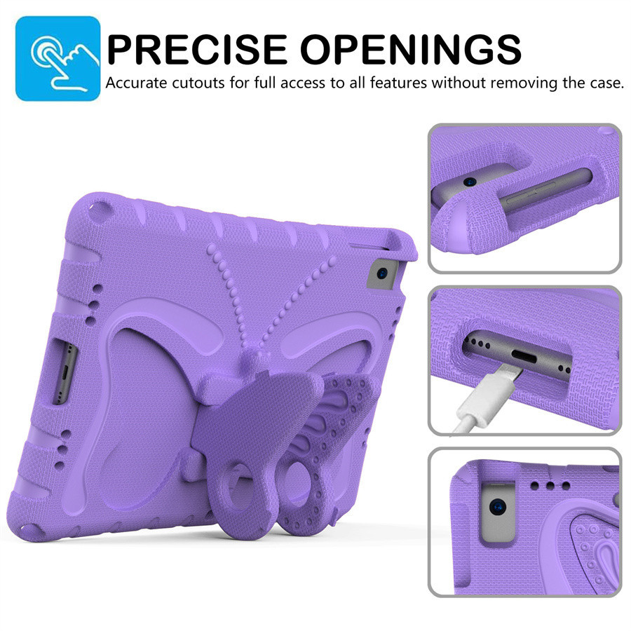 Ốp Lưng Cho iPad 11th (A16) 2025 iPad Air 11 Bảo Vệ EVA foam Stand Trẻ Em An Toàn Trẻ Em Vỏ Chống Sốc Vỏ Dây Đeo