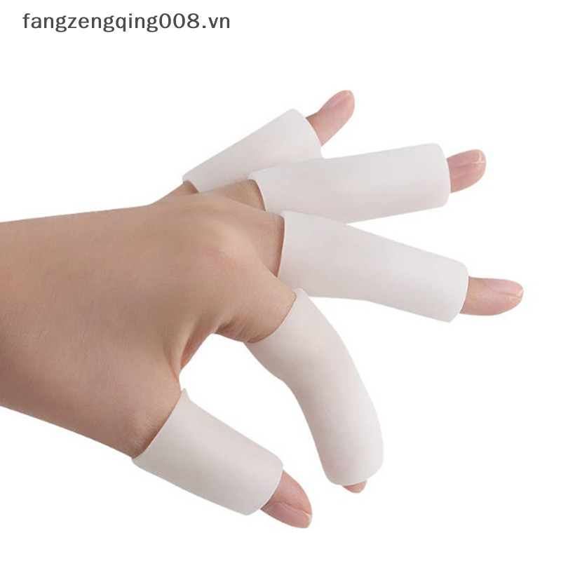 F8vn 5 chiếc ống gel silicone băng ngón tay bảo vệ ngón chân chân giảm đau chân chăm sóc f8vn