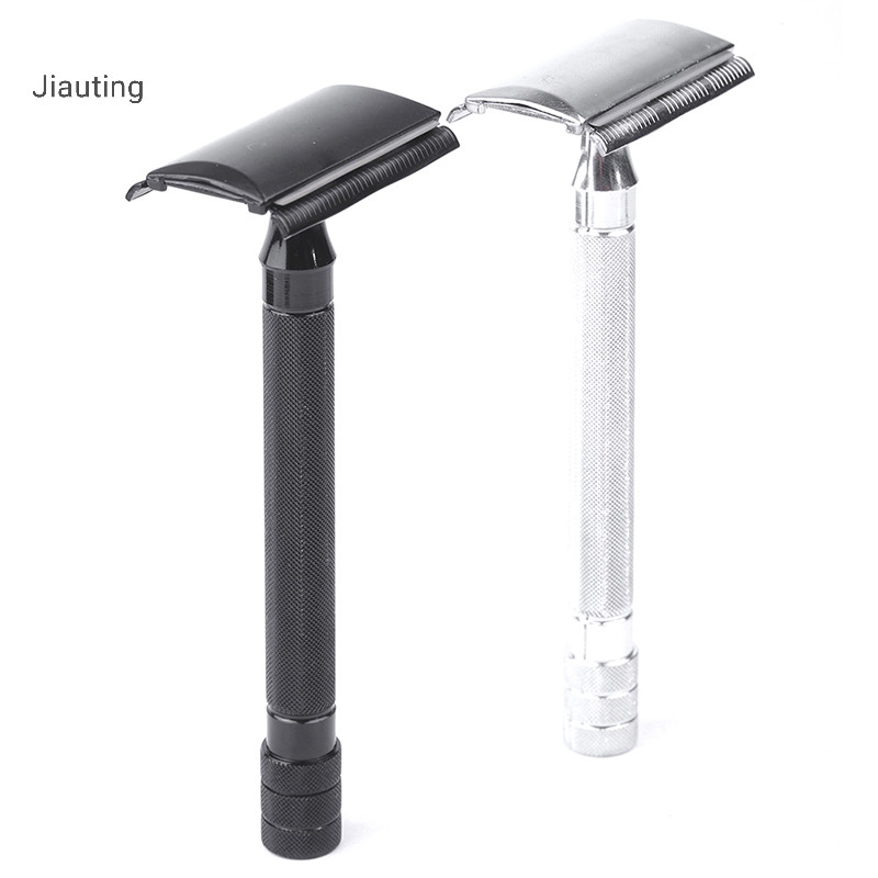 Jiauting Classic Mens Cạo râu Dao cạo râu an toàn có thể điều chỉnh với ...
