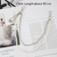 Dây chuyền quần mặt dây chuyền bướm NKSFX, Dây chuyền quần jean phong cách cổ điển bằng kim loại, Dây chuyền thắt lưng phong cách Hip Hop thời trang Trang sức Chuỗi thắt lưng ngọc trai nhiều lớp Đa năng