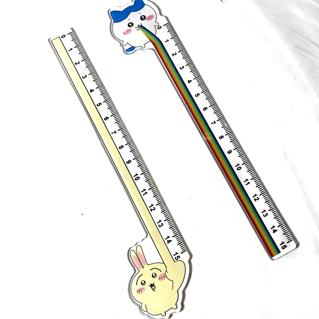 YT4 15CM Hoạt Hình Dễ Thương Chiikawa Hachiware Usagi Thước Thẳng Trường Quà Tặng Cho Trẻ Em Vui Nhộn Sinh Viên Văn Phòng Phẩm