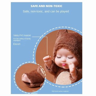 Jkdesign Ngủ Mô Phỏng Búp Bê, Quần Áo Động Vật Khớp Nhựa Di Chuyển Được Búp Bê BJD, Khớp Vui Nhộn Có Thể Di Chuyển Được Dễ Thương Trang Phục Bé Gái Quà Tặng Sinh Nhật Trẻ Em