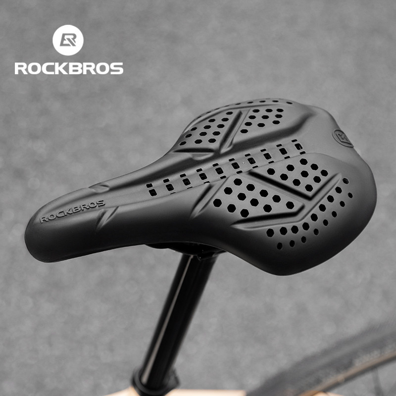 ROCKBROS Đi Xe Đạp Silicon Yên Bọc Đệm Chống Sốc Thoải Mái Ghế Thoáng Khí Đường MTB Xe Đạp