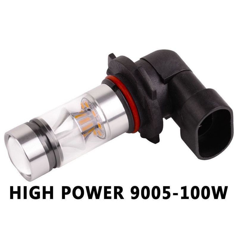 2x 9005 HB3 6000K 100W 2323 LED Máy Chiếu Sương Mù Lái Xe Bóng Đèn Trắng