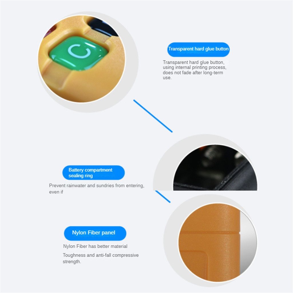 Điều khiển từ xa không dây công nghiệp chống nước và chống rơi công suất cao EV1527 Chip ASK 2000M Tầm xa 433Mhz Dễ dàng cài đặt 4 nút