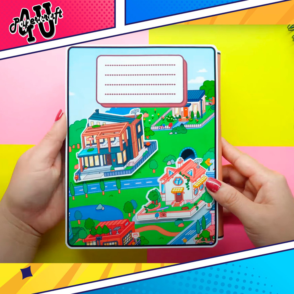 ĐỒ CHƠI NGÔI NHÀ BÚP BÊ GIẤY CẮT THỦ CÔNG DIY - TOCA LIFE WORLD -  MẪU TA041