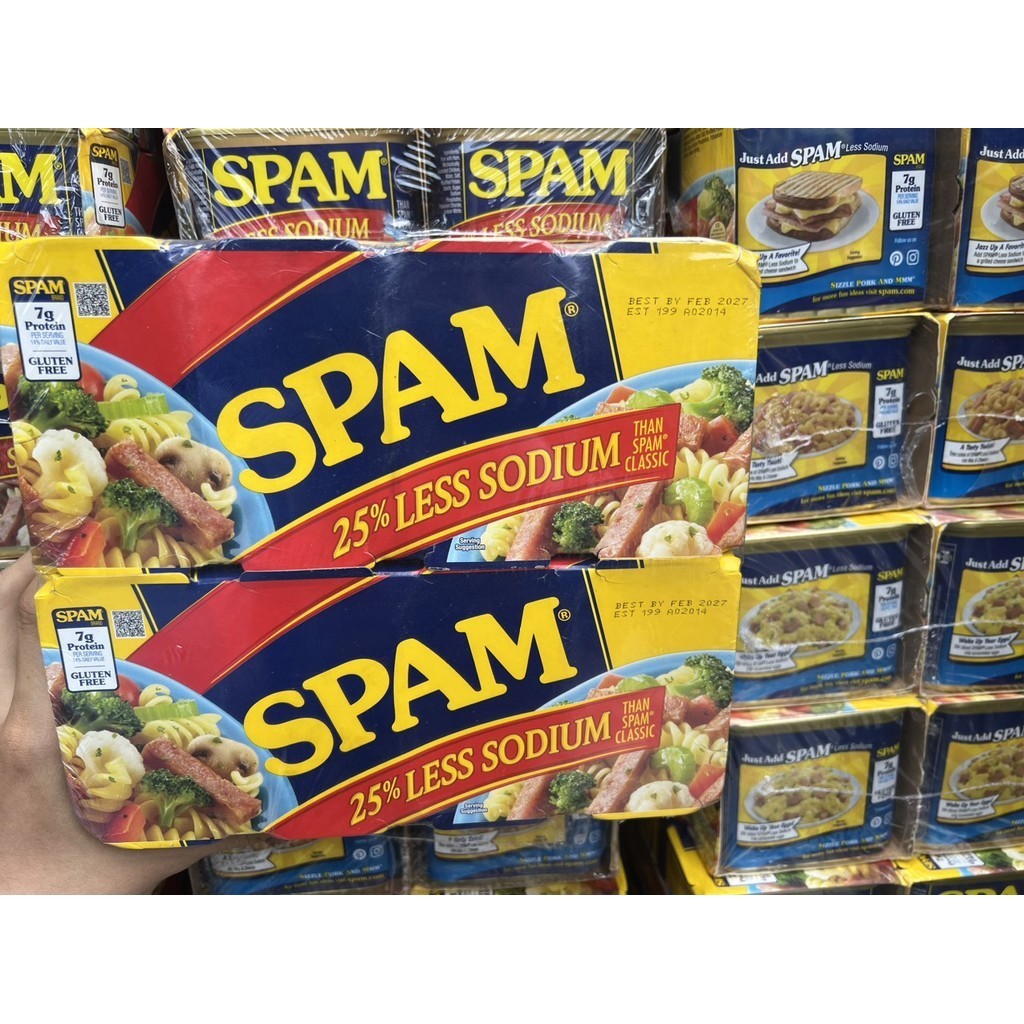 Lốc 8 Hộp Thịt Đóng Hộp Spam Less Sodium | Shopee Việt Nam