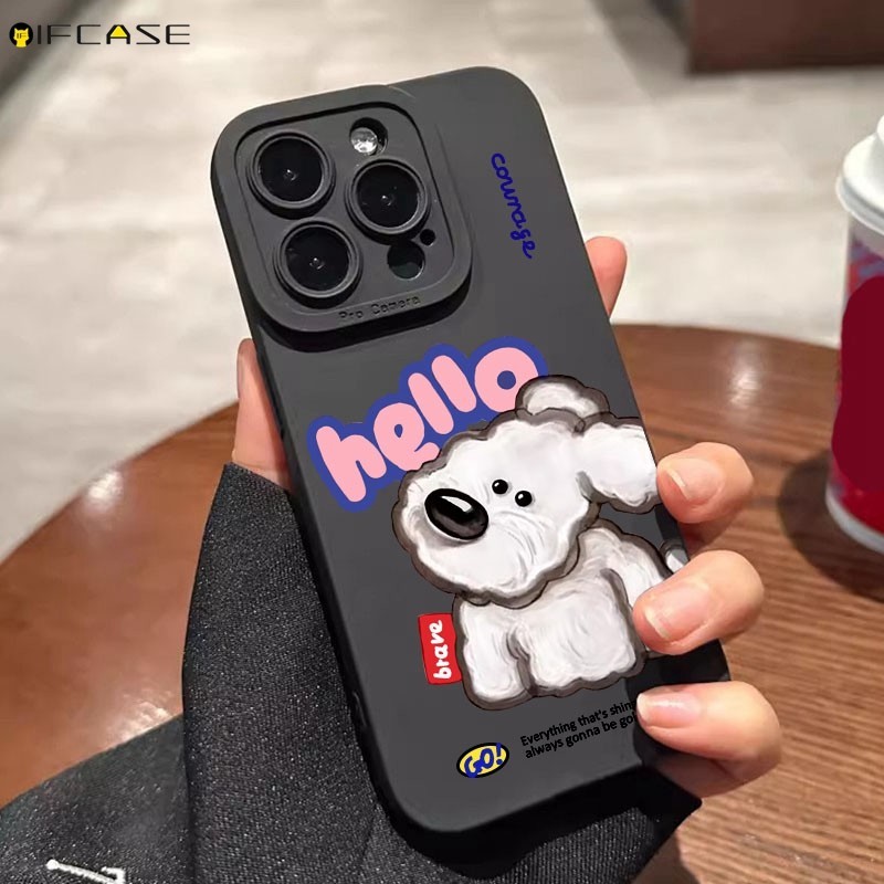 Dành Cho Xiaomi Mi 9 9T 8 Pro SE A3 Lite CC9 A2 6 6X Ốp Điện Thoại Dễ Thương Tây Nguyên Trắng Terrier Chó Con Nhãn Hoạt Hình Mờ Đen Nâu Đơn Giản Vỏ Silicon Mềm