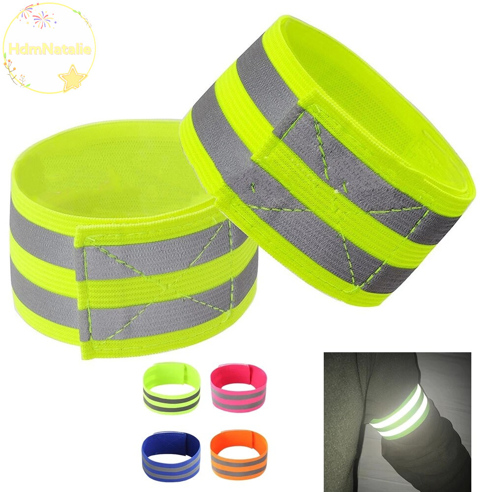 Hdmnatalie Dây phản quang Dây đeo tay LED Ánh sáng phản quang Cánh tay Dây đai an toàn cho VN