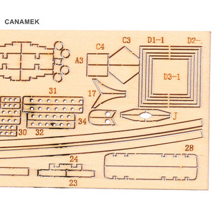 Canamek 1: 70 Cổng Mới Thuyền Thuyền Mô Hình DIY Bộ Tàu Lắp Ráp Quà Tặng Trang Trí Csf