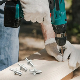 30 Chiếc Hợp Kim Nhôm Mở Rộng Đinh Tán Búa Lái Móng Tay, Dây Buộc Tường Hạng Nặng Cho Bê Tông / Gỗ / Nội Thất, 3 Kích Cỡ Có Lớp Phủ Chống Rỉ Sét