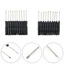 GAVESTO 10 Tuốc nơ vít Mini, Công cụ sửa chữa chữ thập có rãnh 2mm 3mm, Tua vít nhỏ màu đen bằng thép