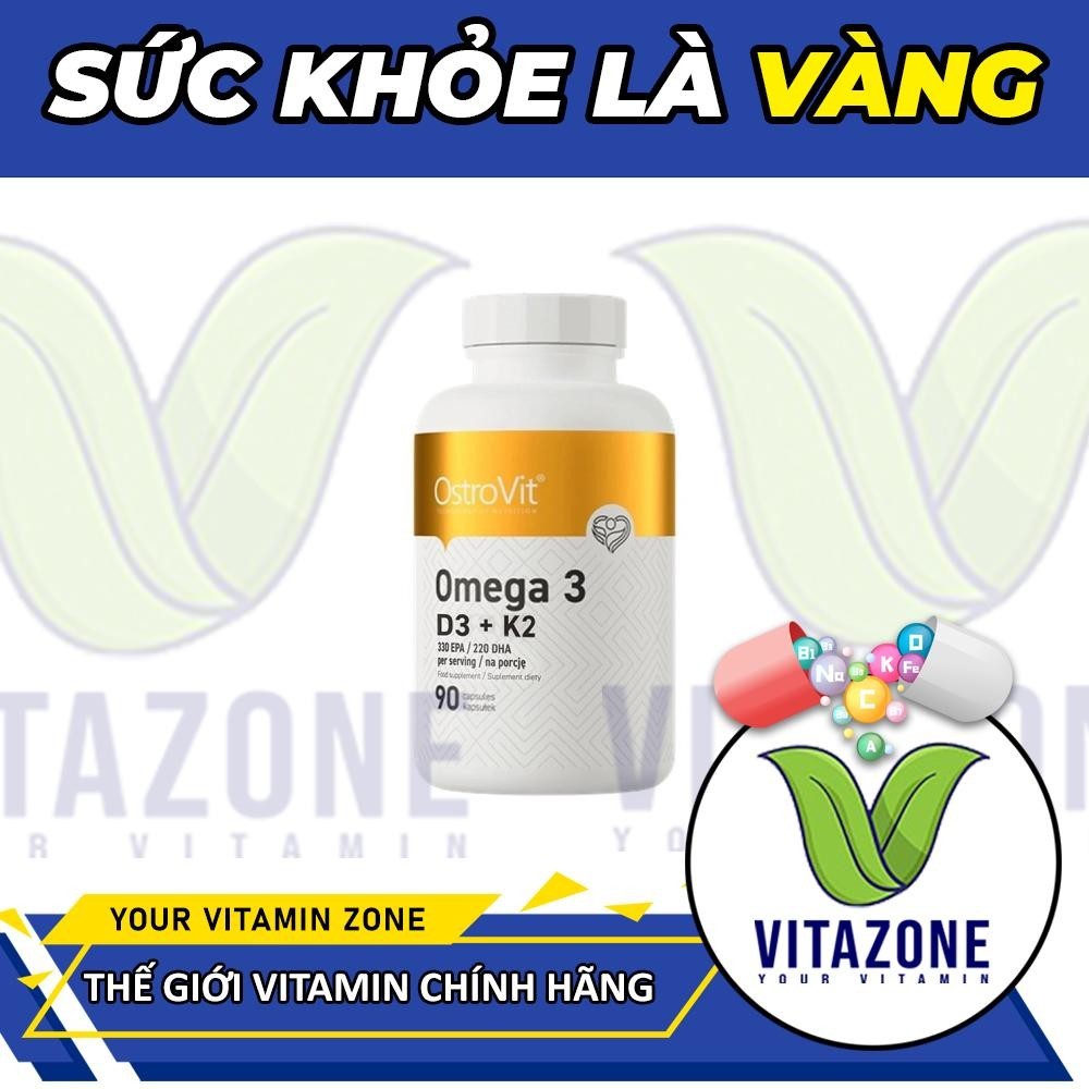 Viên Dầu Cá Ostrovit Omega 3 D3 + K2