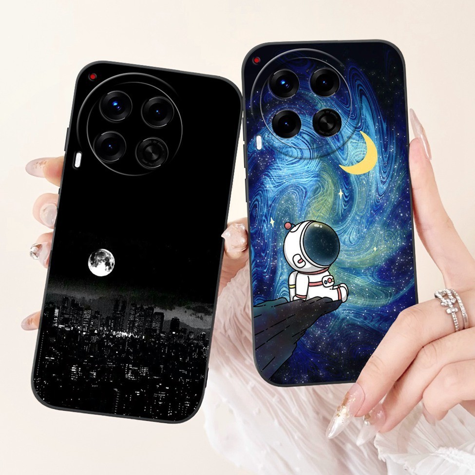 Ốp lưng Tecno Camon 30 4G 5G CL6 CL7 Thời trang Hoa dễ thương Mèo Sơn Vỏ silicon chống sốc