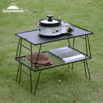 Giao hàng nhanh chóng Campingmoon T-235 Bàn lưu trữ sắt du lịch Nhẹ đa chức năng Di động Cắm trại ngoài trời Bàn gấp Bàn cắm trại Thiết bị dã ngoại — ảnh 2