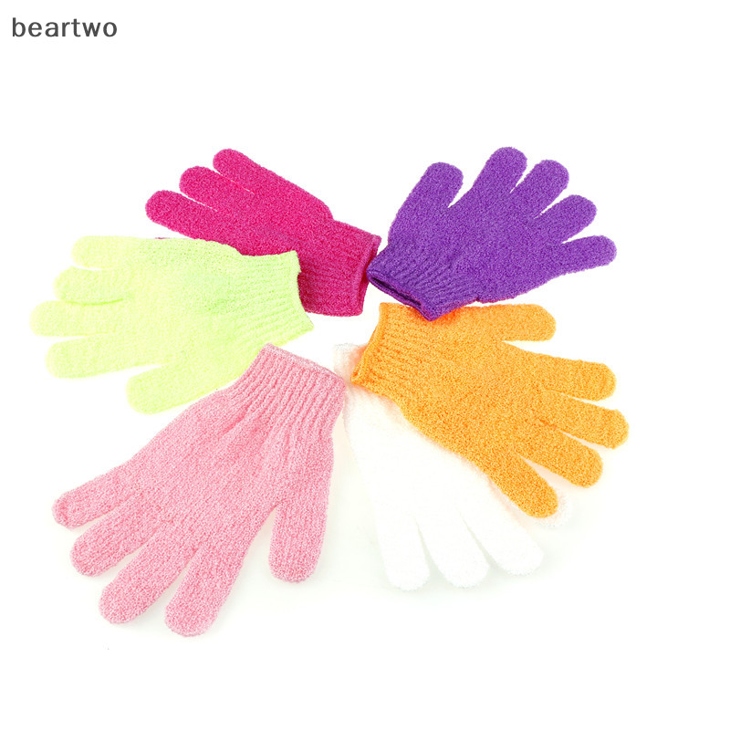 < Beartwo > Massage tắm bằng bọt biển toàn thân Găng tay tẩy tế bào chết tắm Găng tay đi tắm tẩy tế bào chết Đẹp