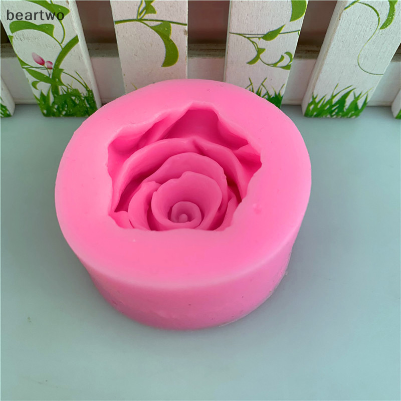 < Beartwo > 3D Hoa Hồng Hình Silicone Fondant Xà Phòng Khuôn Bánh Cupcake Dụng Cụ Làm Bánh Đẹp