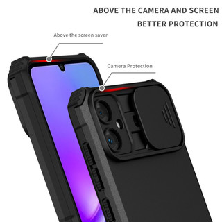 Dành Cho Samsung A05 Ốp Lưng Có Trượt Camera Chân Đế Chống Sốc Bảo Vệ Siêu Mỏng