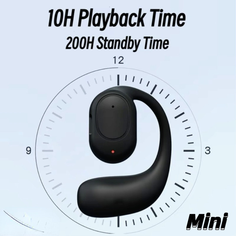 Tai nghe OWS một tai, không dây Bluetooth, âm thanh nổi, âm trầm mạnh, 10H phát, cảm ứng, pin lớn, tai nghe nhạc thể thao cho doanh nhân