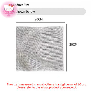 Moonlights Dây Thép Dishcloth Khăn Lau Chống Dầu Bếp Nồi Chảo Món Ăn Cà Phê Vết Bẩn Lau Khăn Ăn EN