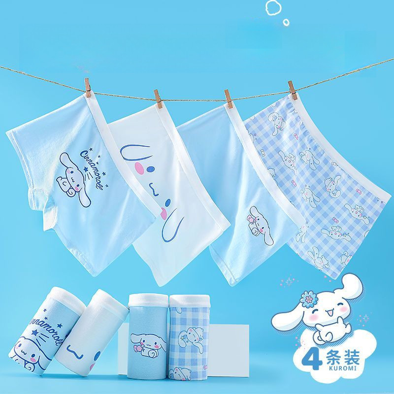 Quần lót bé gái Cinnamoroll Kuromi dễ thương được làm bằng bông kháng khuẩn Bảo vệ sức khỏe trẻ em